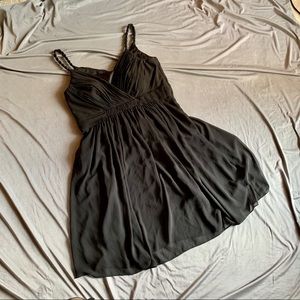 Black Chiffon Formal Cocktail Dress